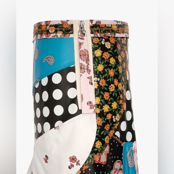 NWT. Zara Limited Edition Leather Printed High Waisted Long Skirt. Size S. - Picture 9 of 15